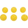 Miniatyrbild 5 av 5: 6-pack Plast Pickleball Set med Hål Hål Hål Gul Standard Utomhusträning Picklball med Hål Hål Hål Gul