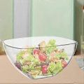 Miniatyrbillede 4 af 5: Salatskål Serveringsskål Akryl Transparent Blandeskål Letvægts Serveringsfad Snackskål Slikskål til Begivenheder Bar Bryllup (23,7cmx12cm)
