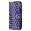 Miniatyrbillede 4 af 5: Til Samsung Galaxy F34 5G/M34 5G Wallet Telefonetui PU Læder Trykt Gitter Stativ Cover (Style F)