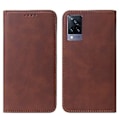 Pikkukuva 2 / 5: Nahkainen kotelo vivo V21 5G:lle (Ruskea)