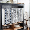 Miniatyrbilde 1 av 5: Boho Gardiner med Dusker Multifunksjonelt Vindusgardin for Kjøkken (150*45 K)