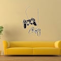 Miniatyrbilde 2 av 5: Spillromdekor, “Dual Gamepad” Gutteromdekorasjon for soverom