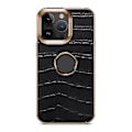 Miniatyrbillede 2 af 5: Denior Krokodille-Tekstureret PU-Etui til iPhone 14 Plus (Sort)