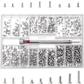 Miniatyrbillede 1 af 5: (M)500 stk. Mikro Tiny Reparationsskruer Kit, M1.2 M1.4 M2 Rustfrit