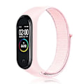 Pikkukuva 1 / 5: Nylon-kudottu ranneke Xiaomi Mi Band 7:lle (Helmivaaleanpunainen)