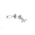 Miniatyrbilde 3 av 3: Global Series Silver Prismatic Twisted Mansjettknapper