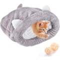 Miniatyrbild 1 av 5: Mjuk fleece kattsovsäck värmande tvättbar husdjurssängar sovande B