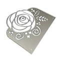 Miniatyrbillede 1 af 5: Roseblomst Metal Skæreforme Stencil DIY Scrapbooking Album Papirkort Skabelon Form Prægning Håndværk Dekoration (MH372)