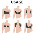 Pikkukuva 5 / 5: Elastinen mukava rinta-teippaus Strapless Waterproof rintojen nostamiseen (3.8 * 5m ihonväri)