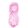 Miniatyrbilde 1 av 5: Elastisk satenghette Pustende Multifunksjonell Bred Kant Langt Hår Sovehatter Wrap Hette for Kvinner QinHai (Rosa)
