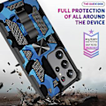 Miniatyrbillede 4 af 5: Kamuflage Armor Case til Samsung Galaxy S23 Ultra 5G (Mørkeblå)