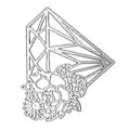 Miniatyrbillede 5 af 5: Rose Diamond Metal Skæreforme Stencil DIY Scrapbooking Album Papir Kort Skabelon Form Prægning Dekoration