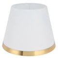 Miniatyrbillede 2 af 5: Lampeskærm i stof, europæisk stil, moderne lampeskærm til E27 bordlampe, gulvlampe, forsyninger PX129 hvid