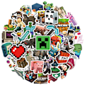 Miniatyrbilde 3 av 4: (B)50 stk Minecraf-t klistremerker Vanntette vinylklistremer for bærbar PC