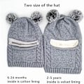 Pikkukuva 3 / 5: Vauvan talvihattu ja huivi -setti, unisex-lastenhattu ja huivi