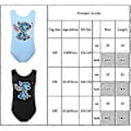 Miniatyrbillede 3 af 3: Børn Piger Lilo And Stitch Tegneserie Badetøj Badedragt Heldragt Strand Svømning Surfdragt Gave Til 9-14 År -NMAOV(11-12Y Lyseblå)