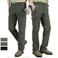 Miniatyrbillede 4 af 4: Forår og Sommer Herre Tynde Casual Lige Multi Lomme Arbejdsbukser Sportsbukser (4XL army grøn)