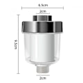 Miniatyrbillede 2 af 5: Brusevandfilter, brusefilter med 3 udskiftelige filterbeholdere
