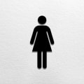 Miniatyrbild 3 av 5: Präglad toalettnamnskylt (11x18 cm) Svart - WCL Toilet Design självhäftande set. Toalettskyltar för funktionshinder