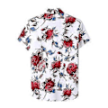 Miniatyrbilde 2 av 5: Hawaiiskjorter for menn for vårferie og sommer (XL svart)