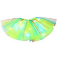 Miniatyrbilde 1 av 3: 100% Ny, Lysende LED Tutu Skjørt for Jenter 2-12 År, Elastisk 3-Lags Lys Prinsesse LED Danseskjørt (grønn)