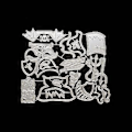 Miniatyrbillede 2 af 5: Julemand Gnomer Metal Die Cuts Embossing Skabelon Metal Stenciler Scrapbooking (1915B)