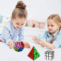 Miniatyrbilde 4 av 5: Speed ​​Puzzle Cube Set 3 Pack Magic Cube Magic Cube Set wit
