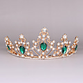 Miniatyrbillede 1 af 5: Cubic Zirconia Bryllupstiara til Brud & Blomsterpiger - Prinsesse