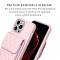 Pikkukuva 3 / 5: Pystytaskullinen PU-nahkainen kotelo iPhone 15 Pro Maxille (Vaaleanpunainen)