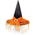 Miniatyrbild 1 av 5: 2 st Halloween Häxhatt Kostym Cosplay Hatt med Snygg Mesh Cr