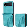 Miniatyrbillede 1 af 5: Elefant Præget PU-etui til Samsung Galaxy Z Flip3 5G (Lyseblå)