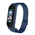 Miniatyrbilde 4 av 5: For Xiaomi Mi Band 3 / 4 / 5 Tvill 8-formet Spenne Armbånd (Kald Blå)