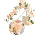 Miniatyrbillede 1 af 5: Sæt med 2 i champagne, med kunstige kirsebærblomster hængende, si