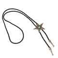 Pikkukuva 1 / 5: Nahkainen punottu kaulakoru Vintage-tähtisoljella vyötäröketju choker-kaulakoru (antiikkipronssipinnoitettu)