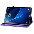 Miniatyrbillede 4 af 5: Lynlås Læder Tablet Etui Til Samsung Galaxy Tab A 10.1 2016/T580/T585 (Lilla)