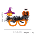 Pikkukuva 1 / 5: Kurpitsa-noitahattu, kallohiukset, Halloween-koristelasit