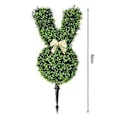 Pikkukuva 5 / 5: Keinotekoinen pupu topiary -kasvi 55cm vihreä pääsiäispupu topiary -puu tekokasvipensaat maapiikillä kotiin pihaan nurmikolle pääsiäiskoristeeksi