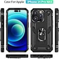 Miniatyrbilde 2 av 5: iPhone 14 Pro Max-deksel, ekstrem beskyttelse militær rustning dobbel