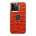 Miniatyrbillede 2 af 5: Denior Krokodille-Tekstureret PU-Etui til iPhone 12 Pro Max (Mocha Brown)
