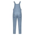 Miniatyrbillede 3 af 4: Dame Spring Sommer Casual Løse Lange Bib Bukser Jumpsuits Baggy Bomuld Linned Look Rompers Overalls Bukser Plus Size (S Himmelblå)