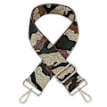 Miniatyrbild 1 av 5: Breda axelrem i leopardmönster, utbytbart, justerbart, för crossbody-väskor, handväskor, accessoarer för kvinnor och män (stil 11)