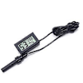 Miniatyrbild 3 av 5: Digital LCD-display Inomhustemperatur Luftfuktighetsmätare Termometer Hygrometer Qinhai (Svart)