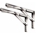 Miniatyrbilde 1 av 5: 2 stk. Foldbare Braketter 490 mm, Foldbar Konsollbrakett i Rustfritt Stål B