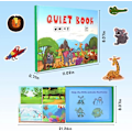 Miniatyrbillede 2 af 5: (Dyr) Montessori Quiet Book, Quiet Book, Quiet Book til småbørn 2-6, Montessori førskoleuddannelse