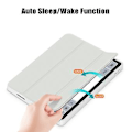Miniatyrbild 5 av 5: 3-Facks Solid Färgad Tablettfodral För Xiaomi Redmi Pad SE (Grå)