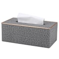 Miniatyrbild 1 av 5: Läder Tissue Box, Rektangulär Tissue Box Tissue Box, B x D x H: