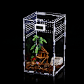 Miniatyrbillede 3 af 5: Terrarium til reptiler, insekter, firben, slanger og edderkopper