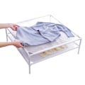 Miniatyrbillede 3 af 4: Hvid 70 * 70 * 15 cm sweatertørrer med stof foldbare ben