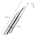 Miniatyrbillede 3 af 5: Sæt med 2 te-filtre i rustfrit stål, genanvendelig te-diffuser, lang H