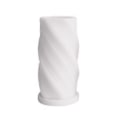 Miniatyrbillede 1 af 5: 3D Geometrisk Firkantet Søjle Silikone Lysform Cylinder Silikoneform DIY Lysfremstilling Stereo Spiral Gipslys
